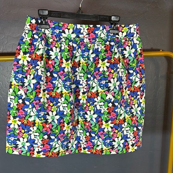Kate spade Blue and Green Pleated Mini Bubble Skirt for Cocktail - Picture 8 of 8
